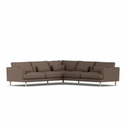 Bredhult soffa Jump Brown 1955-vitoljad ek hörnsoffa F