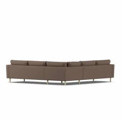 Bredhult soffa Jump Brown 1955-vitoljad ek hörnsoffa F