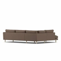 Bredhult soffa Jump Brown 1955-vitoljad ek 3-sits A2