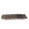 Bredhult soffa Jump Brown 1955-vitoljad ek 4-sits B1