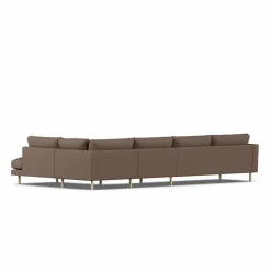 Bredhult soffa Jump Brown 1955-vitoljad ek 4-sits B1