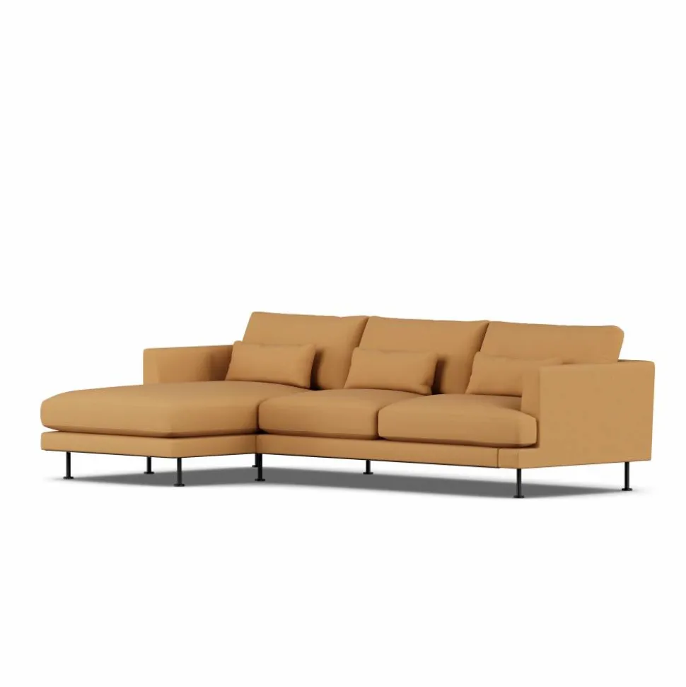 Bredhult soffa Jump Honey 1959-svart stål 2 5-sits C2