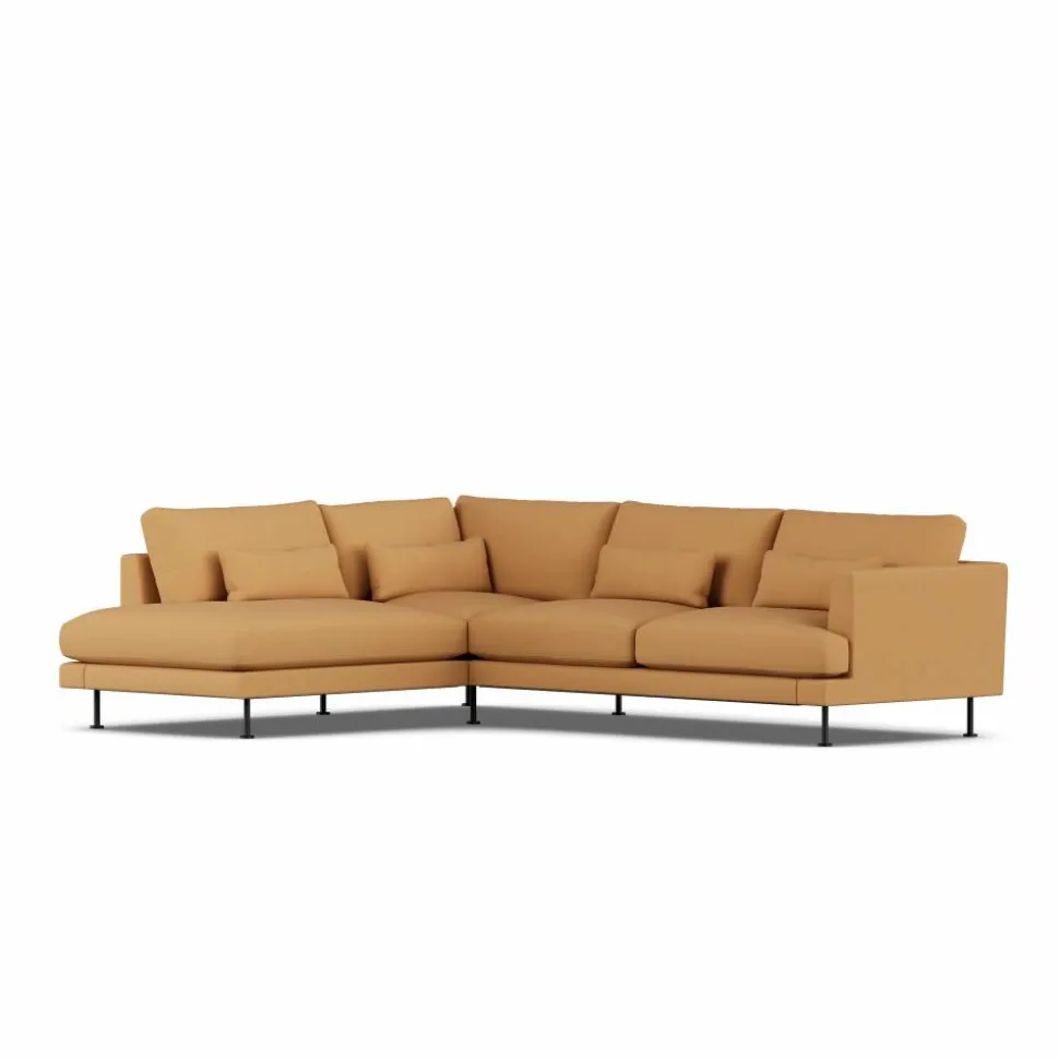 Bredhult soffa Jump Honey 1959-svart stål 3-sits A2