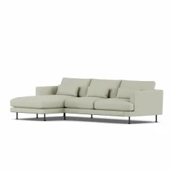 Bredhult soffa Luiza Beige 3981-svart stål 2 5-sits C2