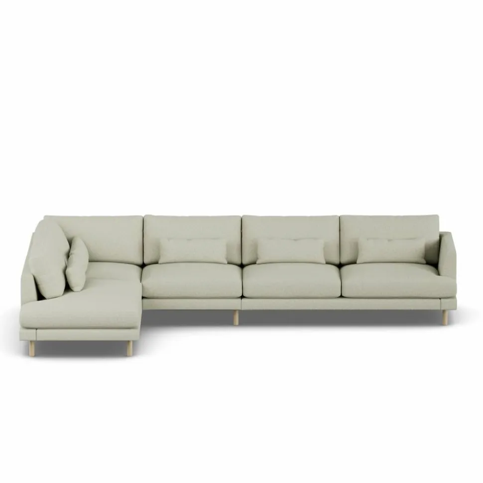Bredhult soffa Luiza Beige 3981-vitoljad ek 4-sits B2