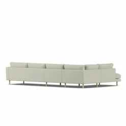 Bredhult soffa Luiza Beige 3981-vitoljad ek 4-sits B2