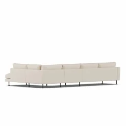 Bredhult soffa Same Beige 6670-svart stål 4-sits B1