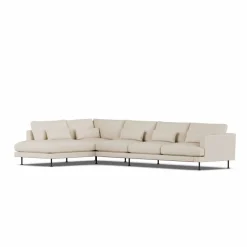 Bredhult soffa Same Beige 6670-svart stål 4-sits B2