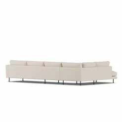 Bredhult soffa Same Beige 6670-svart stål 4-sits B2
