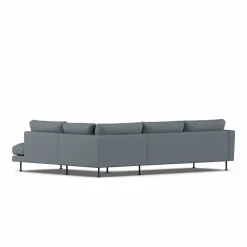 Bredhult soffa Same Blue 6678-svart stål 3-sits A1