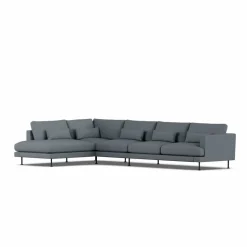 Bredhult soffa Same Blue 6678-svart stål 4-sits B2