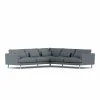 Bredhult soffa Same Blue 6678-vitoljad ek hörnsoffa F