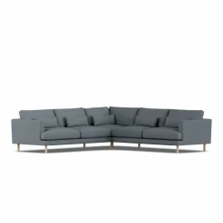 Bredhult soffa Same Blue 6678-vitoljad ek hörnsoffa F