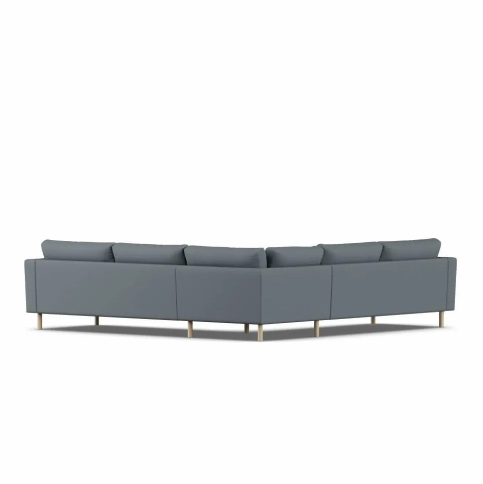 Bredhult soffa Same Blue 6678-vitoljad ek hörnsoffa F