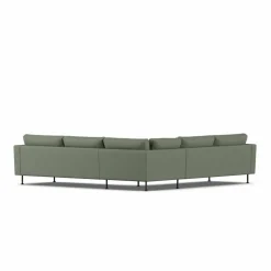 Bredhult soffa Same Forest 6677-svart stål hörnsoffa F