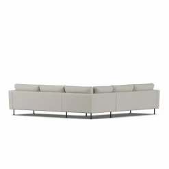Bredhult soffa Same Grey 6673-svart stål hörnsoffa F