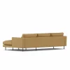 Bredhult soffa Same Ochre 6676-svart stål 2 5-sits C1