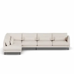 Bredhult soffa Same Off White 6671-svart stål 4-sits B2