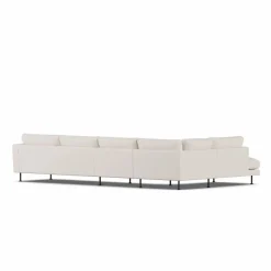 Bredhult soffa Same Off White 6671-svart stål 4-sits B2