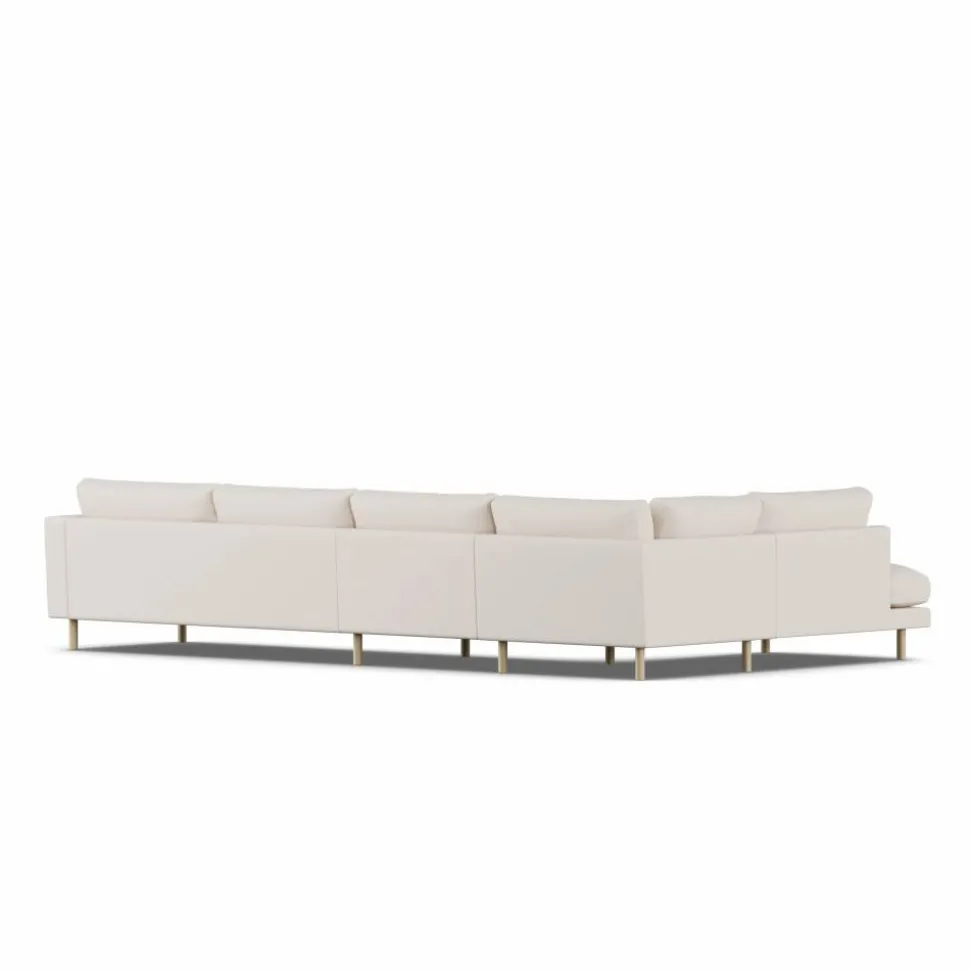 Bredhult soffa Same Off White 6671-vitoljad ek 4-sits B2
