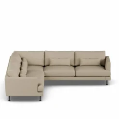 Bredhult soffa Same Sand 6672-svart stål hörnsoffa F