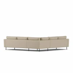 Bredhult soffa Same Sand 6672-svart stål hörnsoffa F