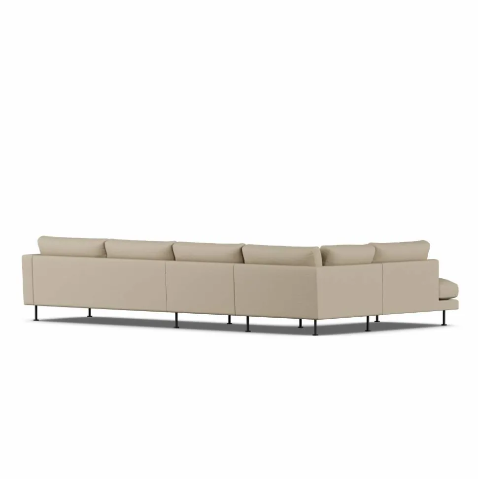 Bredhult soffa Same Sand 6672-svart stål 4-sits B2