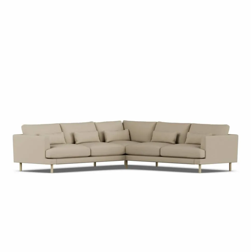 Bredhult soffa Same Sand 6672-vitoljad ek hörnsoffa F