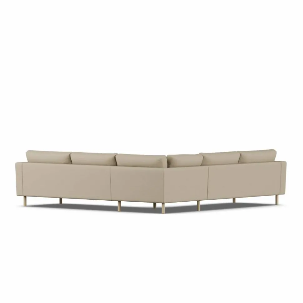 Bredhult soffa Same Sand 6672-vitoljad ek hörnsoffa F