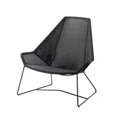 Breeze loungefåtölj hög rygg weave Black