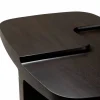 Brutalist sidobord Rose brown mahogany 60x40 cm