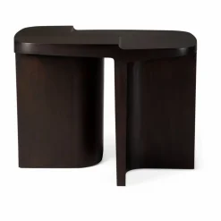 Brutalist sidobord Rose brown mahogany 60x40 cm