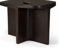 Brutalist sidobord Rose brown mahogany 60x40 cm