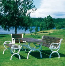 Byarum soffa Mahogny svart stativ 185 cm