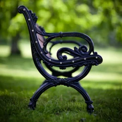 Byarum soffa Mahogny svart stativ 185 cm