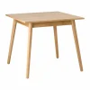 C35A matbord 82x82 cm Oak nature waterbased laquer