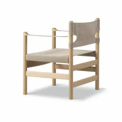 Canvas 21 karmstol Naturell canvas-ljus oljad ek
