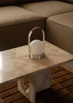 Carrie portabel bordslampa Borstad aluminium