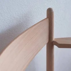 CH37 karmstol Såpad ek-naturflätad