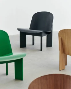 Chisel lounge chair Svart lackad ek