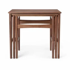 CH004 nesting tables satsbord Oljad valnöt