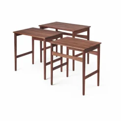 CH004 nesting tables satsbord Oljad valnöt