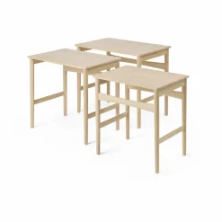 CH004 nesting tables satsbord Såpad ek