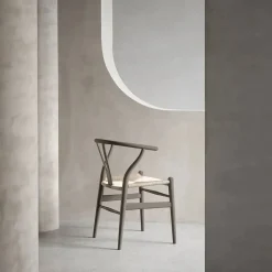 CH24 Y-stol Soft Crawford Wegner Slate-naturflätad