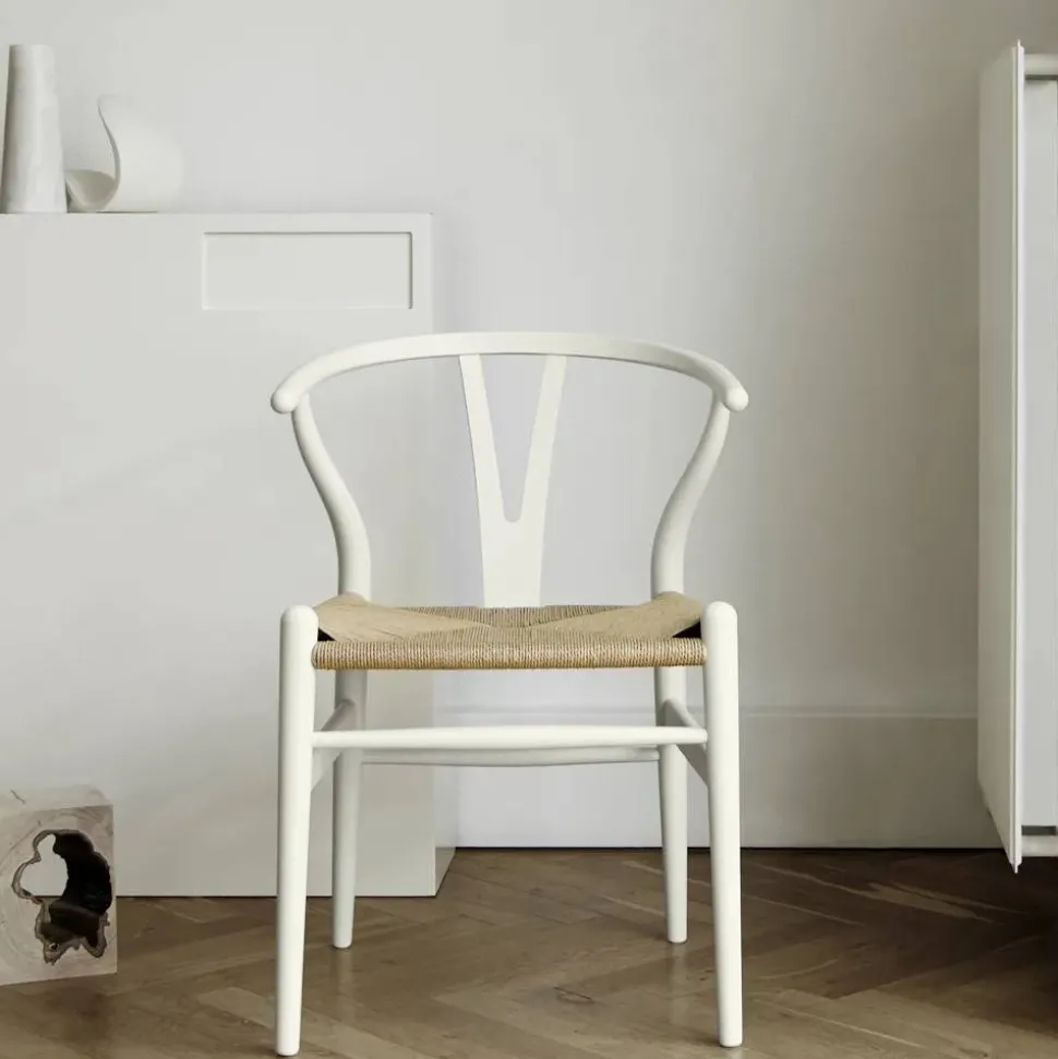 CH24 Y-stol Soft naturflätad sits White S0502-Y