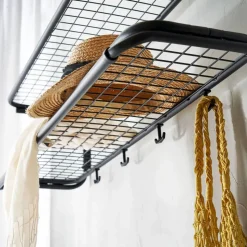 Classic 650 hatthylla vit/krom 2 plan 110 cm