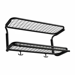 Classic 650 hatthylla svart/svart 2 plan 50 cm