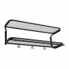 Classic 650 hatthylla svart/svart 2 plan 70 cm