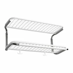 Classic 650 hatthylla vit/krom 2 plan 50 cm