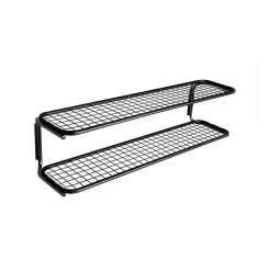 Classic 650 skohylla svart/krom 2 plan 50 cm